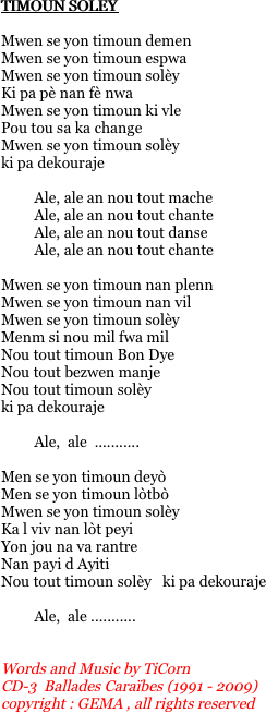 TIMOUN SOLEY